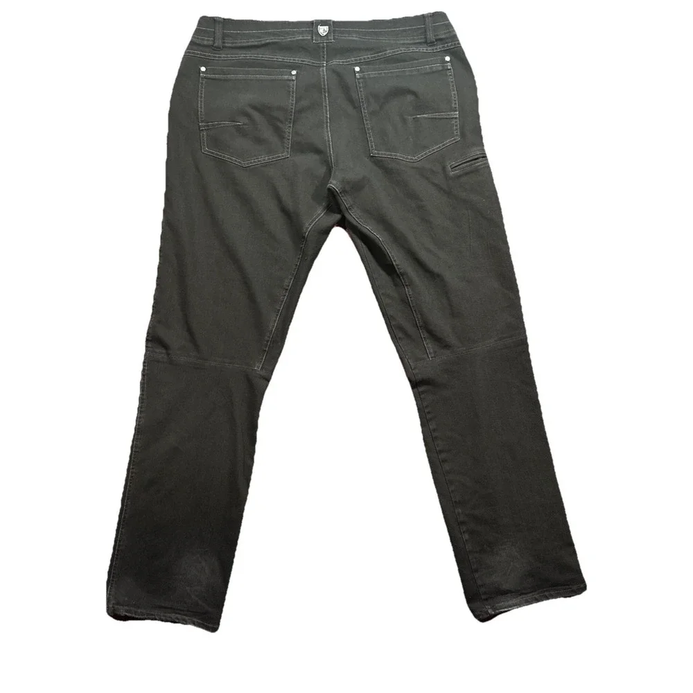 Kuhl Legendary Pants Disruptr Indigo Bye Black Hiking Stretch Pants 40x34